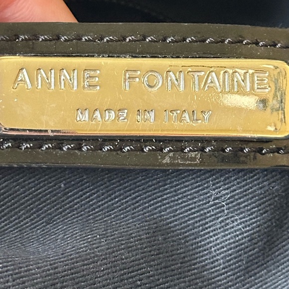 STUNNING Anne Fontaine Maureen Black Suede and Patent Shoulder Bag - Picture 9 of 12